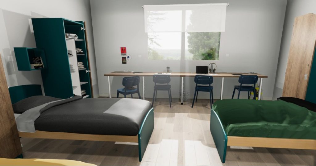 Nouvelle chambre de l'internat
